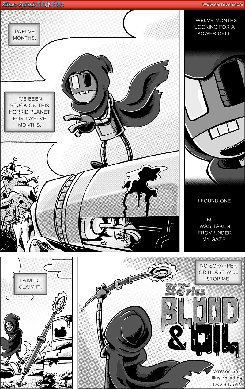 Silver Spiral Stories: Blood & Oil – Pg 1