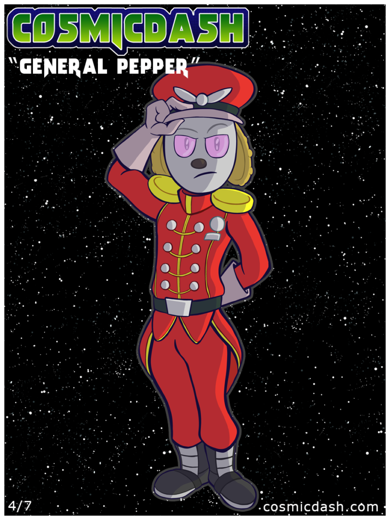 Dorian as Gen. Pepper.