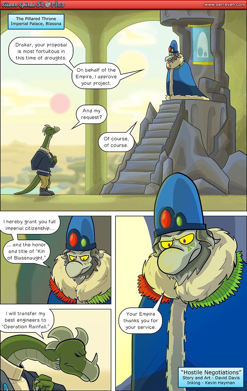Silver Spiral Stories: Hostile Negotiations – Pg 1